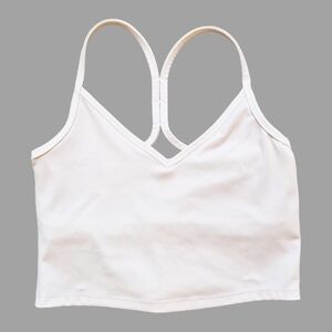 Migotty White Strappy Crop Top